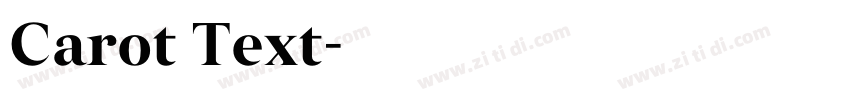 Carot Text字体转换 Carot Text字体转换